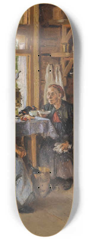 Vladimir Egorovich Makovsky - Visiting The Cook 8.25 inch art skate deck