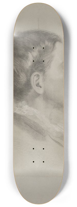 Vojtech Angyal - Study of a Boy with a High Collar 8.25 inch art skate deck