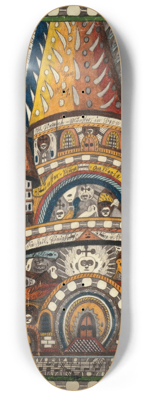 Adolf Wlfli - St. Vinzentz=Mnster, in Bern 8.25 inch art skate deck