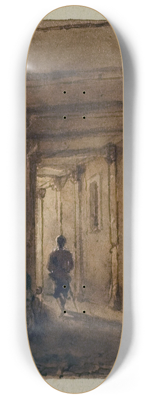Auguste-Sbastien Bnard - Passage des Jacobins, rue Saint Jacques. 8.25 inch art skate deck