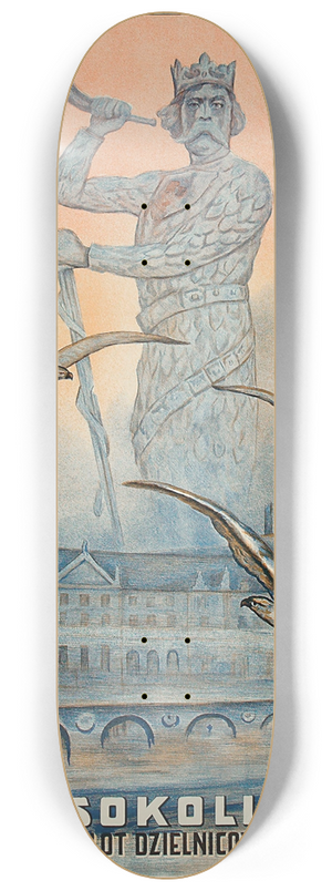 Wacaw Nowina-Przybylski - Sokoli zlot dzielnicowy. 15-16 VIII 1925 Warszawa 8.25 inch art skate deck
