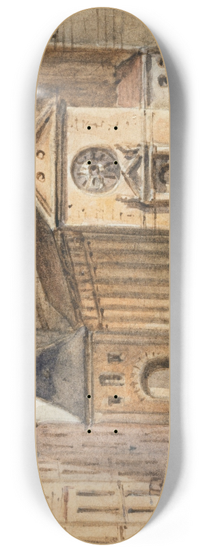 Auguste-Sbastien Bnard - Saint-Jean le Rond 8.25 inch art skate deck