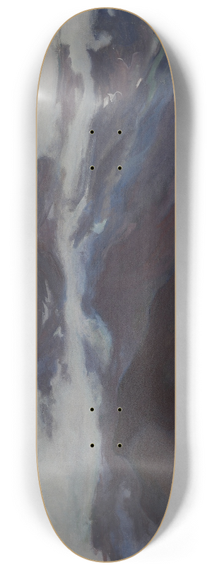 Wadysaw lewiski - Clouds over flatland below the Tatra Mountains 8.25 inch art skate deck