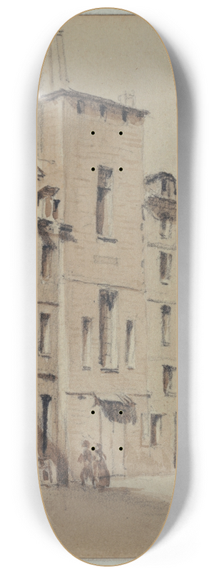 Auguste-Sbastien Bnard - Tour des plerins, restes de lglise Saint Jean de Latran 8.25 inch art skate deck Auguste-Sbastien Bnard - Tour des plerins, restes de lglise Saint Jean de Latran 8.25 inch art skate deck