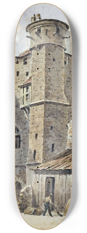 Auguste-Sbastien Bnard - Tour Saint Jean de Latran. 8.25 inch art skate deck