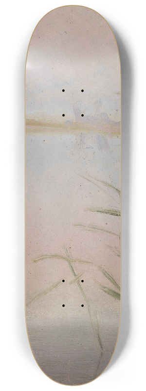 Wadysaw Ostrowski - Reeds at the lake 8.25 inch art skate deck