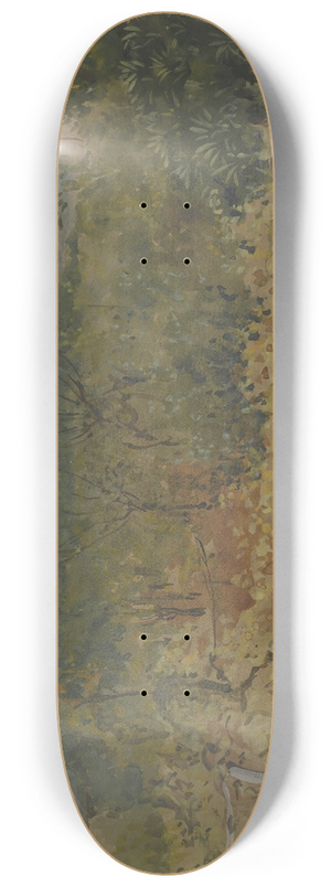 Walter Crane - Garden with ruins 8.25 inch art skate deck Walter Crane - Garden with ruins 8.25 inch art skate deck
