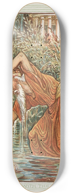 Walter Crane - Midas with the Pitcher 8.25 inch art skate deck Walter Crane - Midas with the Pitcher 8.25 inch art skate deck