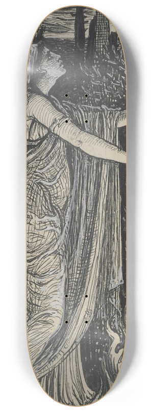 Walter Crane - Myrtos invocation 8.25 inch art skate deck