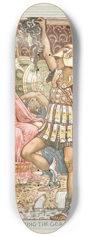 Walter Crane - Perseus Showing the Gorgons Head 8.25 inch art skate deck Walter Crane - Perseus Showing the Gorgons Head 8.25 inch art skate deck