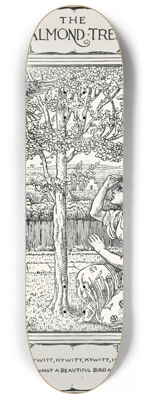 Walter Crane - The Almond Tree 8.25 inch art skate deck