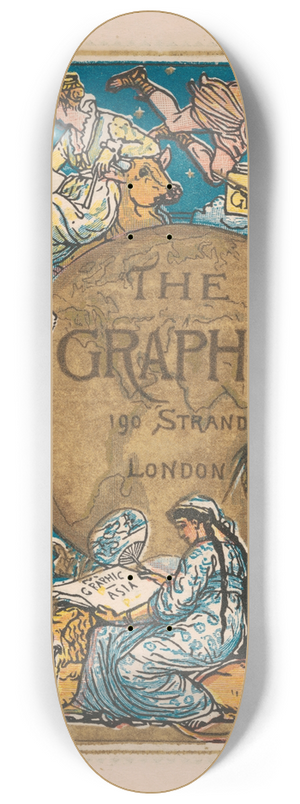 Walter Crane - The Graphic 8.25 inch art skate deck
