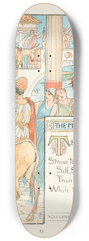 Walter Crane - The Man that pleased none 8.25 inch art skate deck