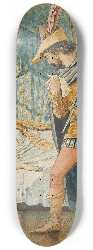 Walter Crane - The Sleeping Beauty 8.25 inch art skate deck Walter Crane - The Sleeping Beauty 8.25 inch art skate deck
