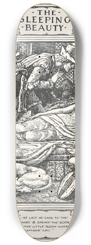 Walter Crane - The Sleeping Beauty 8.25 inch art skate deck Walter Crane - The Sleeping Beauty 8.25 inch art skate deck
