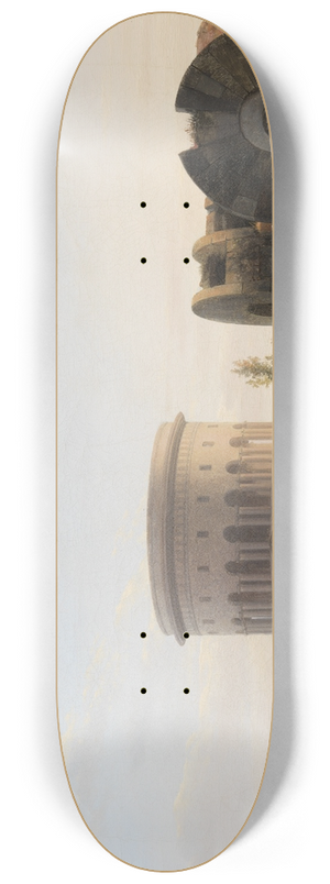 Auguste Xavier Leprince - At Barrire de la Villette, Paris 8.25 inch art skate deck