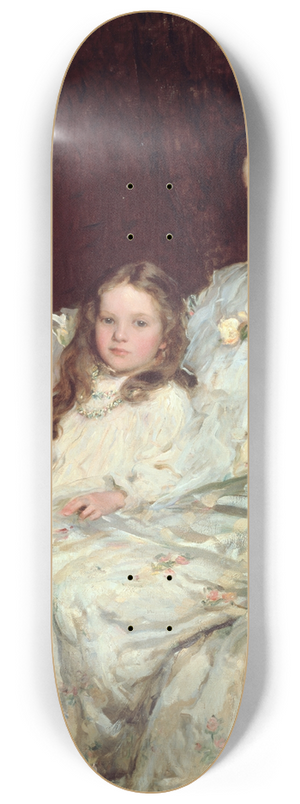 Walter Frederick Osborne - Portrait of Mrs Chadwyck-Healey and her Daughter 8.25 inch art skate deck