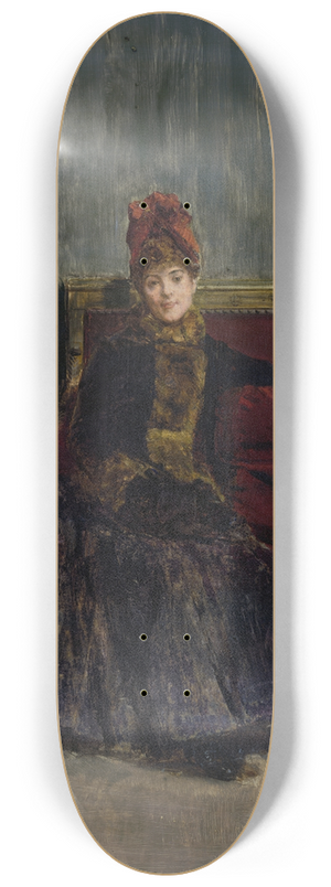 Walter Gay - SeatedLady 8.25 inch art skate deck Walter Gay - SeatedLady 8.25 inch art skate deck