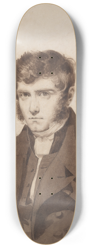 Auguste Xavier Leprince - Portrait of the Artists Brother,Leopold 8.25 inch art skate deck