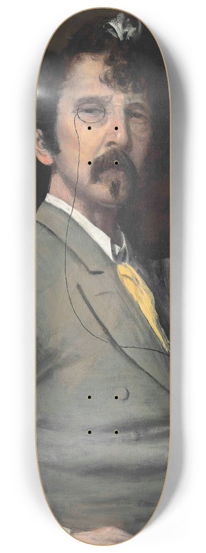 Walter Greaves - Portrait of James McNeill Whistler 8.25 inch art skate deck Walter Greaves - Portrait of James McNeill Whistler 8.25 inch art skate deck