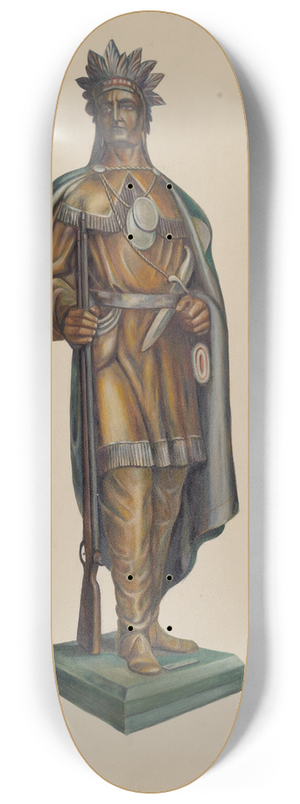 Walter Hochstrasser - Cigar Store Indian 8.25 inch art skate deck