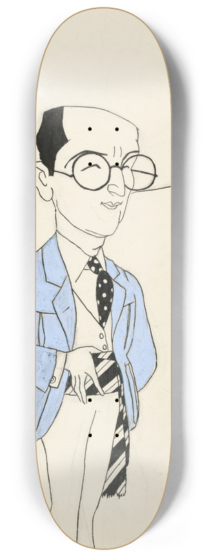 Walter K. Kinstler - Harold Lloyd 8.25 inch art skate deck