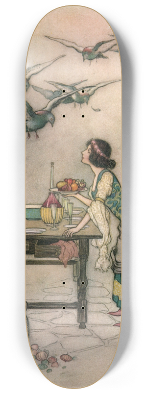 Warwick Goble - Cianna and her Brothers 8.25 inch art skate deck