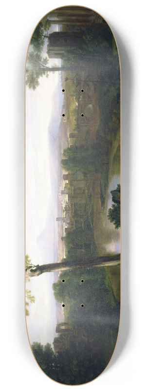Washington Allston - Italian Landscape 8.25 inch art skate deck