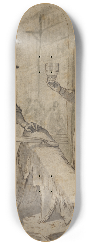 Augustin Braun - Der Gerber und seine Frau 8.25 inch art skate deck
