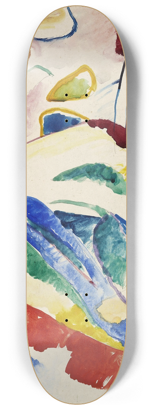 Wassily Kandinsky - Draft for Composition II 8.25 inch art skate deck