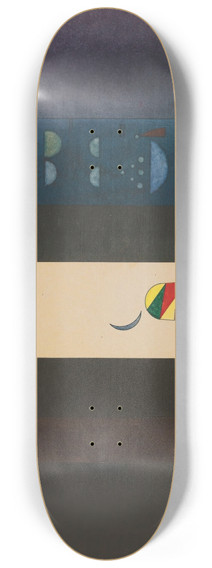 Wassily Kandinsky - Dunkle Seiten (Dark Sides) 8.25 inch art skate deck