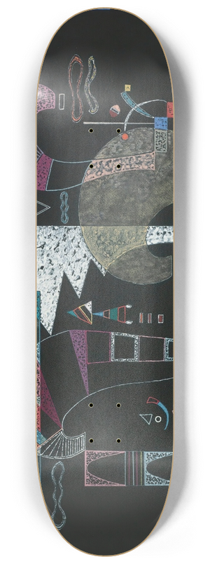 Wassily Kandinsky - La Forme Blanche 8.25 inch art skate deck