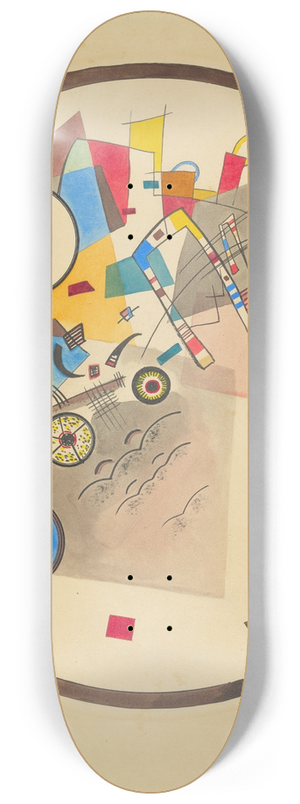 Wassily Kandinsky - LightCircle 8.25 inch art skate deck