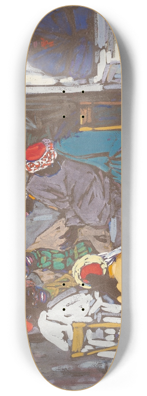 Wassily Kandinsky - Mohrencafe 8.25 inch art skate deck