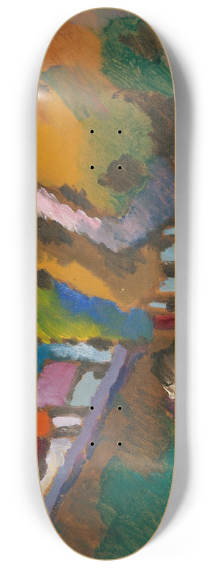 Wassily Kandinsky - Murnau  Castle and Church 8.25 inch art skate deck