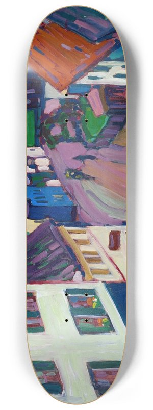 Wassily Kandinsky - Murnau  View from the window of the Griesbru 8.25 inch art skate deck