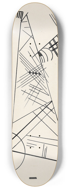 Wassily Kandinsky - Ohne Titel 8.25 inch art skate deck