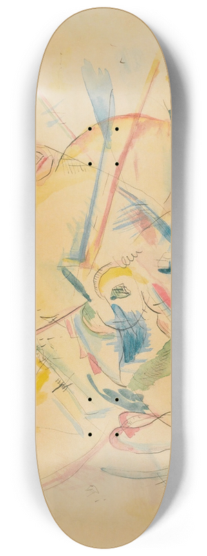 Wassily Kandinsky - Ohne Titel (Untitled) 8.25 inch art skate deck