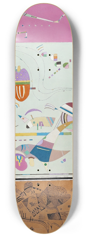 Wassily Kandinsky - Parties diverse 8.25 inch art skate deck