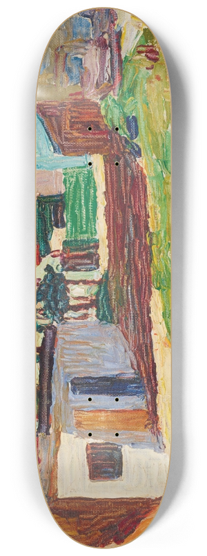 Wassily Kandinsky - SchwabingDas weisse haus 8.25 inch art skate deck