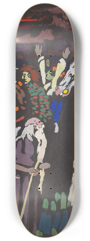 Wassily Kandinsky - Study on Panic 8.25 inch art skate deck