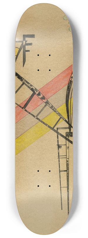 Wassily Kandinsky - Transmission 8.25 inch art skate deck