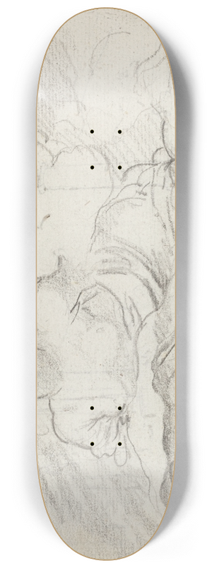 Augustin Pajou - Angel from the Assumption (recto) 8.25 inch art skate deck