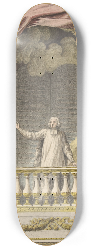 Augustin Pajou - Design for a Pulpit 8.25 inch art skate deck