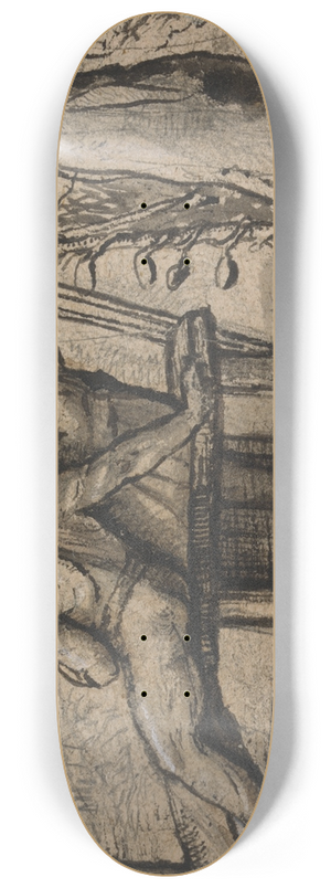 Welby Sherman - Shepherd and Shepherdess by Moonlight 8.25 inch art skate deck