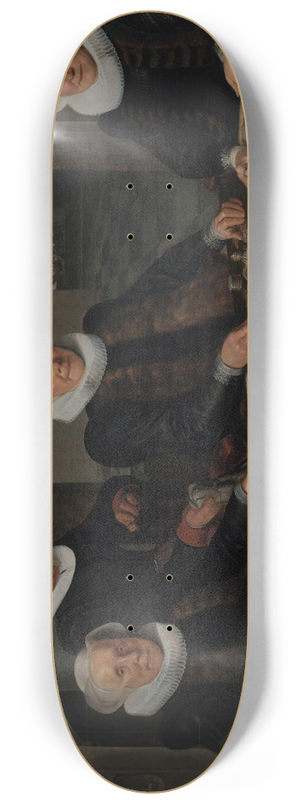 Werner van den Valckert - Three Regentesses and the House Mother of the Amsterdam Lepers Asylum 8.25 inch art skate deck
