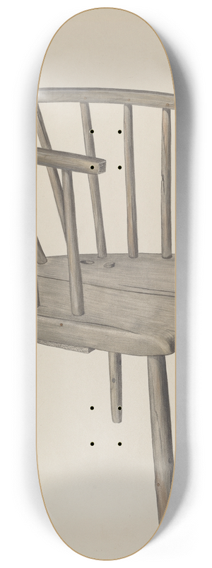 Wilbur M Rice - Handmade Arm Chair 8.25 inch art skate deck