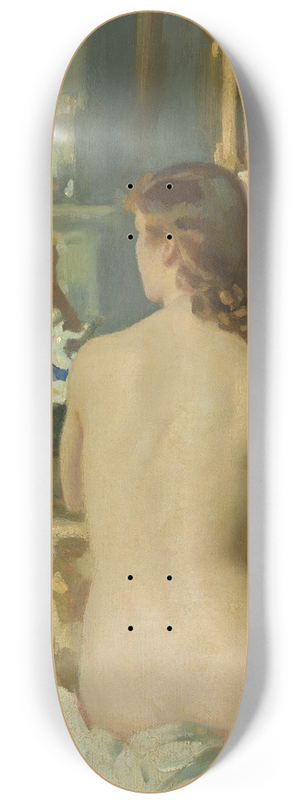 Wilfrid Gabriel de Glehn - The Mirror 8.25 inch art skate deck