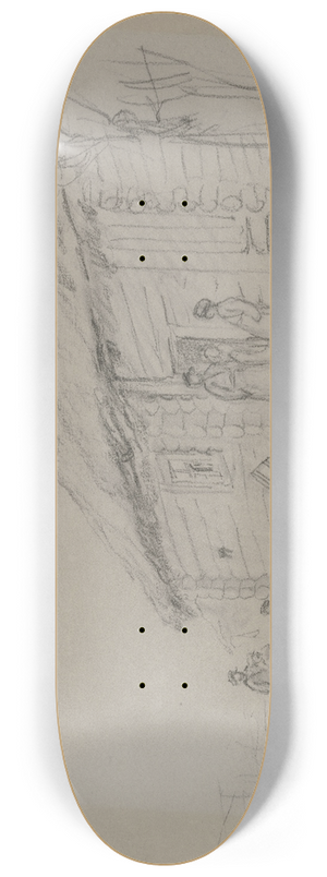 Wilhelm Amandus Beer - Russian block house 8.25 inch art skate deck