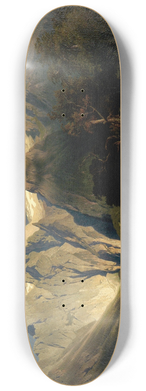 August Leu - Kalkgebirgslandschaft 8.25 inch art skate deck